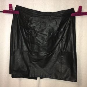 🔥FLASH SALE🔥  ADRIAN JORDAN BLACK LEATHER SKIRT